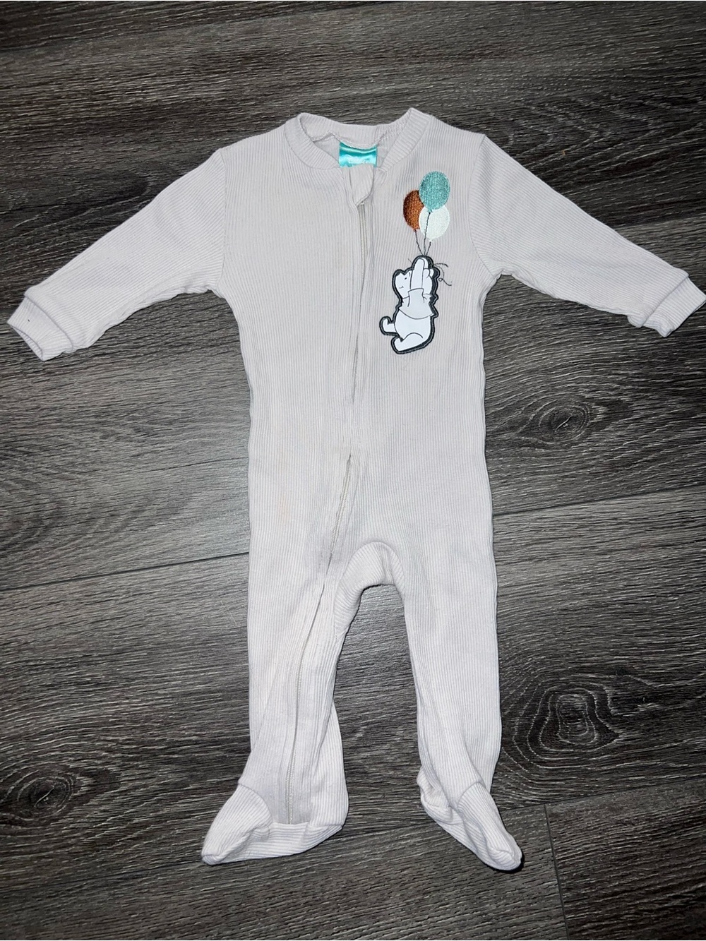 DISNEY Winnie The Pooh Ribbed Footed Sleeper